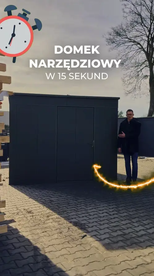 Zabudowy Koszy – Domek narzędziowy w 15 sekund